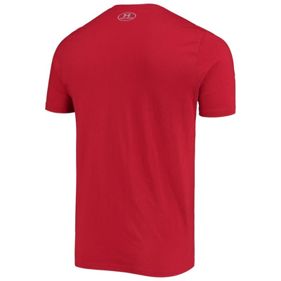 Shop Under Armour Red Wisconsin Badgers School Logo Performance Cotton T-shirt