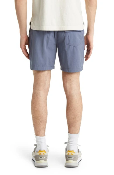 Shop Buck Mason Deck Hybrid Shorts In Slate Blue