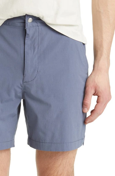 Shop Buck Mason Deck Hybrid Shorts In Slate Blue