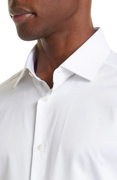 Zegna Trofeo Milano Cotton Button-up Shirt In White
