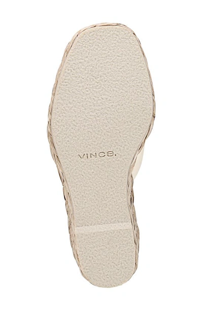Shop Vince Gilian Espadrille Wedge Slide Sandal In Marblecream