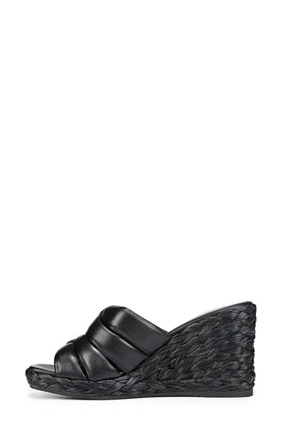 Shop Vince Gilian Espadrille Wedge Slide Sandal In Black