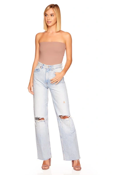 Susana Monaco Strapless Tube Top In Coco