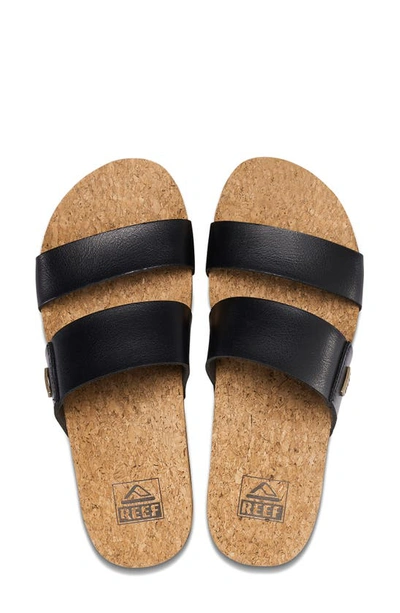Reef Vista Hi Platform Slide Sandal In Black