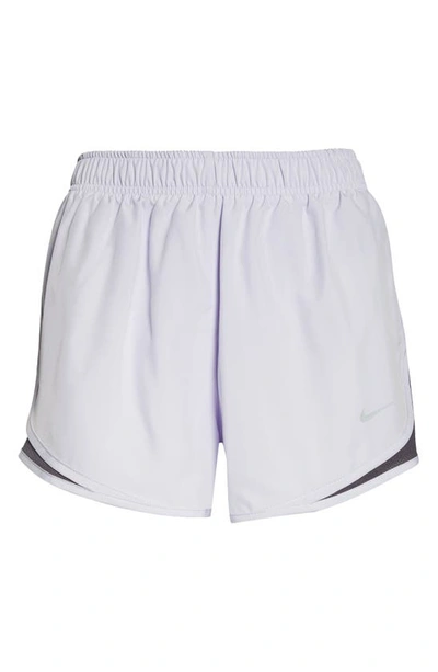 Shop Nike Dri-fit Tempo Running Shorts In Oxygen Purple/ Wlfgry