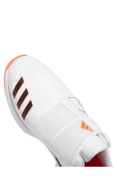 Shop Adidas Golf Zg23 Boa® Golf Shoe In White/ Core Black/ Red