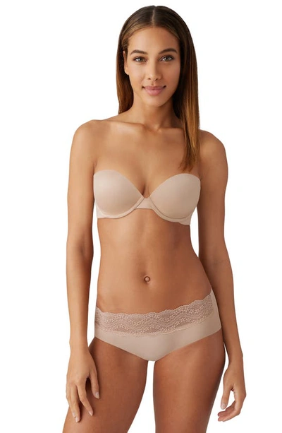 B.tempt'd By Wacoal Future Foundation Underwire Strapless Push-up Bra In Au Natural