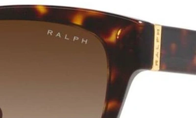Shop Ralph 56mm Gradient Oval Sunglasses In Shiny Hava