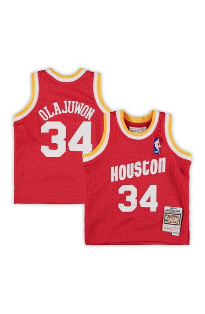 Shop Mitchell & Ness Infant  Hakeem Olajuwon Red Houston Rockets 1993/94 Hardwood Classics Retired Player