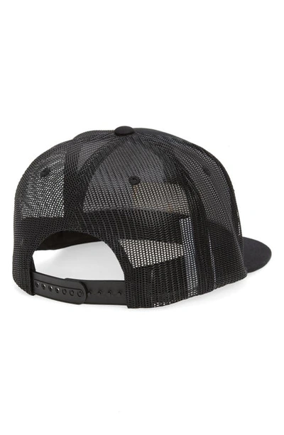 Shop Brixton Steadfast Mesh Snapback Hat In Black