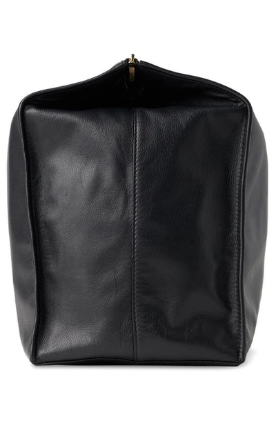 Shop The Row Calfskin Leather Box Clutch In Black