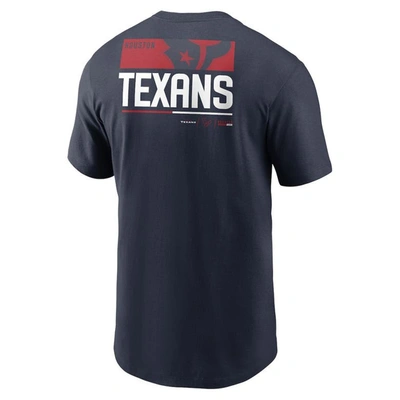 Shop Nike Navy Houston Texans Team Incline T-shirt