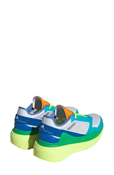 Shop Adidas By Stella Mccartney Earlight Running Shoe In Ftwr White/ Green/ Yellow