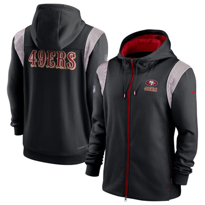 Men's Fanatics Branded Black San Francisco 49ers Logo Team Lockup Fitted  Pullover Hoodie