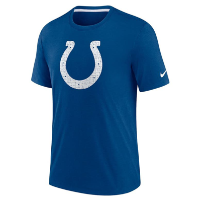 Shop Nike Royal Indianapolis Colts Playback Logo Tri-blend T-shirt