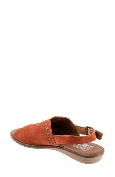 Shop Bueno Daksha Slingback Sandal In Red Suede