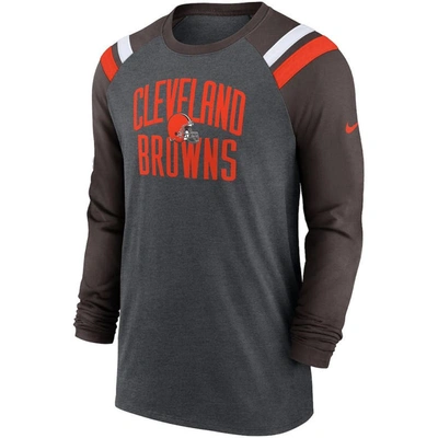 Cleveland Browns Nike Fashion Tri-Blend Long Sleeve T-Shirt - Orange