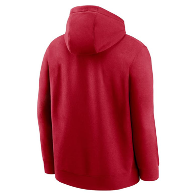 San Francisco 49ers Nike Women's Team Logo Club Fleece Pullover Hoodie -  Scarlet