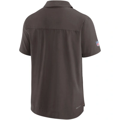 Shop Nike Brown Cleveland Browns Sideline Lockup Performance Polo