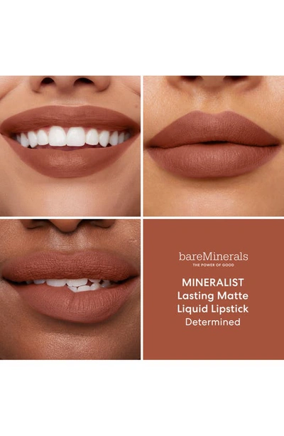 Bareminerals Ladies Mineralist Lasting Matte Liquid Lipstick 0.11 oz Determined Makeup 194248049492 In Brown
