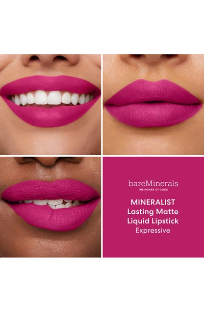 Shop Bareminerals Mineralist Lasting Matte Liquid Lipstick In Expressive