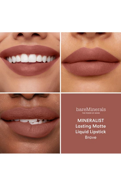 Bareminerals Mineralist Lasting Matte Liquid Lipstick Brave .11 oz / 3.5 ml In Brave