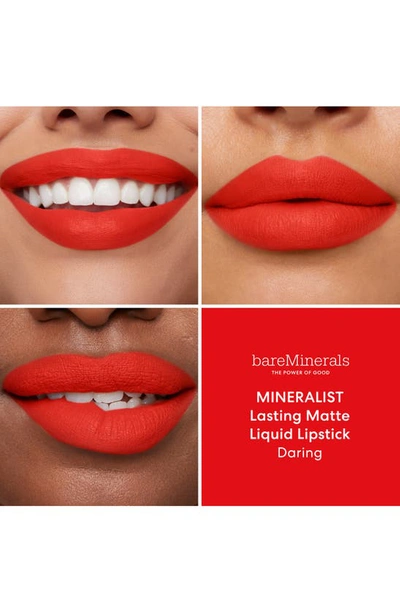Shop Bareminerals Mineralist Lasting Matte Liquid Lipstick In Daring