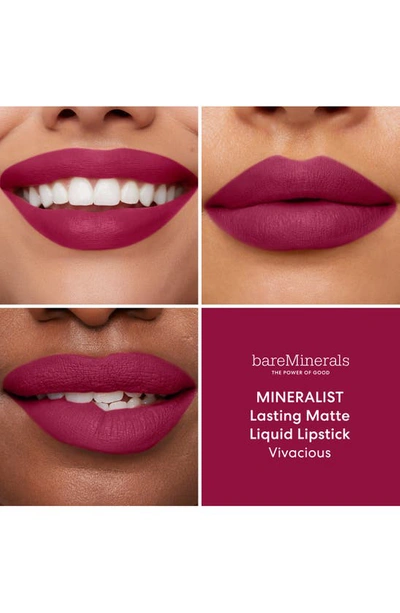 Shop Bareminerals Mineralist Lasting Matte Liquid Lipstick In Vivacious