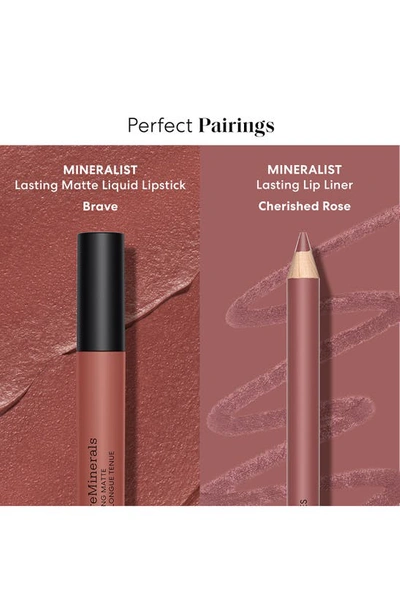 Shop Bareminerals Mineralist Lasting Matte Liquid Lipstick In Brave