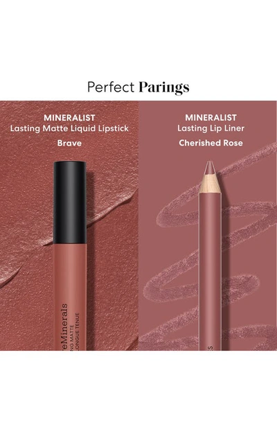 Shop Bareminerals Mineralist Lasting Lip Liner In Cherished Rose