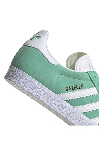 Adidas Originals Gazelle Sneaker In Mint/ White/ Gold Metallic | ModeSens