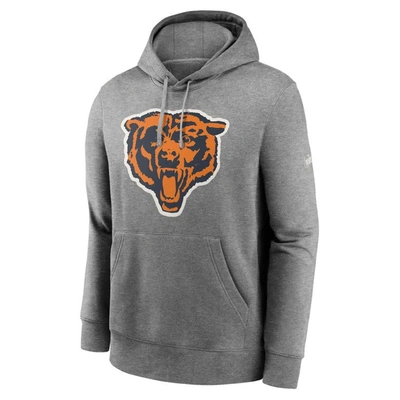 Nike Men's Chicago Bears Sideline Club Pewter Grey Pullover Hoodie