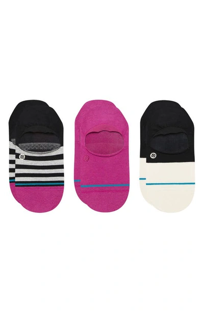 Shop Stance Absolute Assorted 3-pack No-show Socks In Magenta