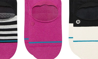 Shop Stance Absolute Assorted 3-pack No-show Socks In Magenta
