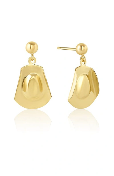Shop Set & Stones Stetson Drop Earrings In Gold