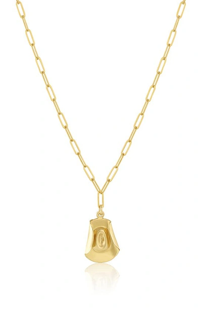 Shop Set & Stones Stetson Pendant Necklace In Gold