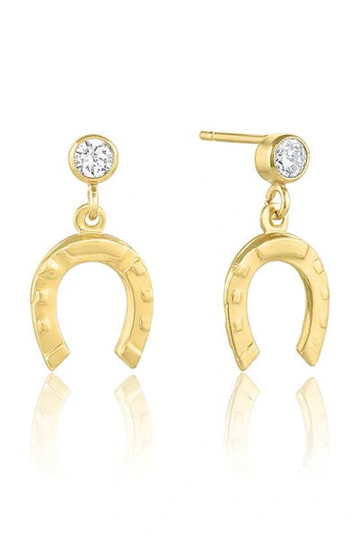 Shop Set & Stones Colt Earrings In Gold