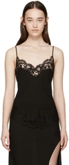 GIVENCHY Black Silk & Lace Camisole