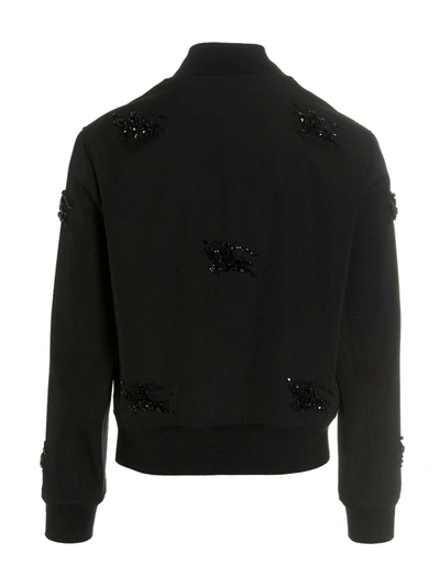 Shop Burberry 'harrington' Jacket In Black
