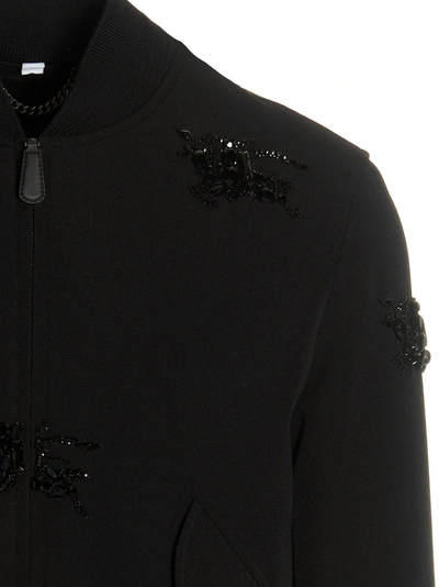 Shop Burberry 'harrington' Jacket In Black