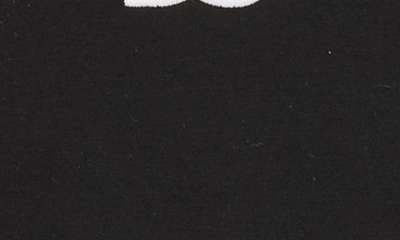 Shop Dolce & Gabbana Kids' Embroidered Logo Stretch Cotton Graphic T-shirt Dress In Black