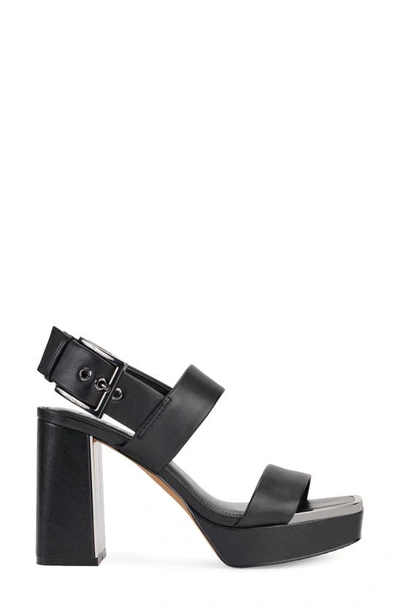 Shop Dkny Bibiana Slingback Platform Sandal In Black