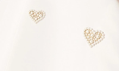 Shop Carolina Herrera Strapless Sweetheart Embellished Silk Faille Minidress In White