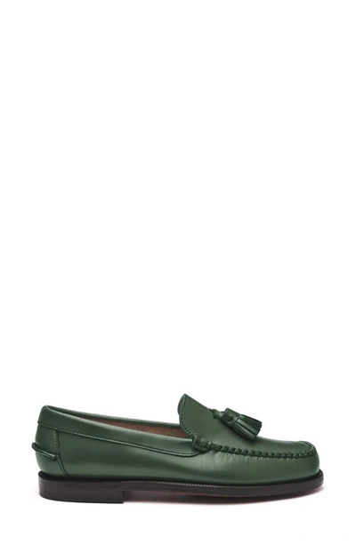 Shop Sebago Classic Will Tassel Loafer In Green Chive