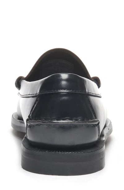 Shop Sebago Classic Dan Penny Loafer In Black-white