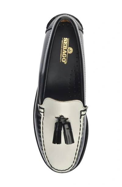 Shop Sebago Classic Will Tassel Loafer In Blue Navy - White