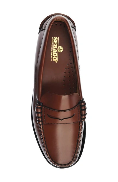 Sebago Dan Casual Lug-sole Penny Loafers In Brown