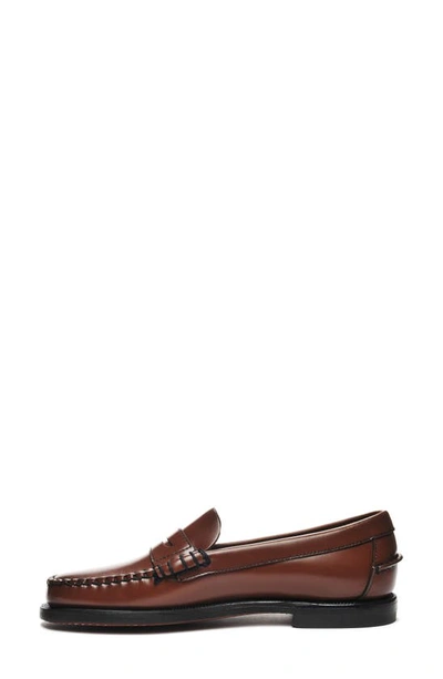 Sebago Dan Casual Lug-sole Penny Loafers In Brown