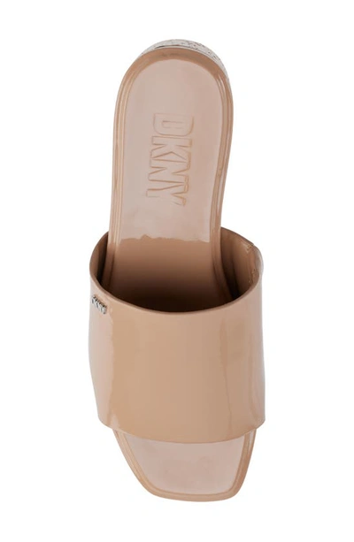 Dkny Adalira Platform Slide Sandal In New Beige