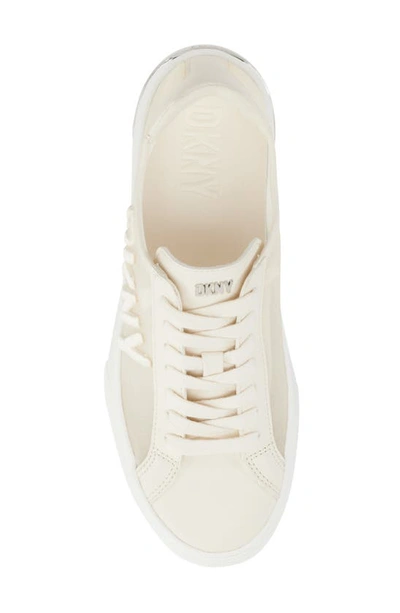 Shop Dkny Sina Mesh Sneaker In Egg Nog